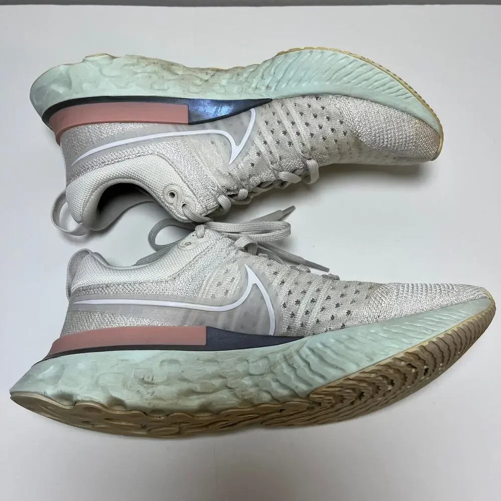 Nike Women's React Infinity‎ Run Flyknit 2 Platinum Tint Size 7 Run Ct2423-007